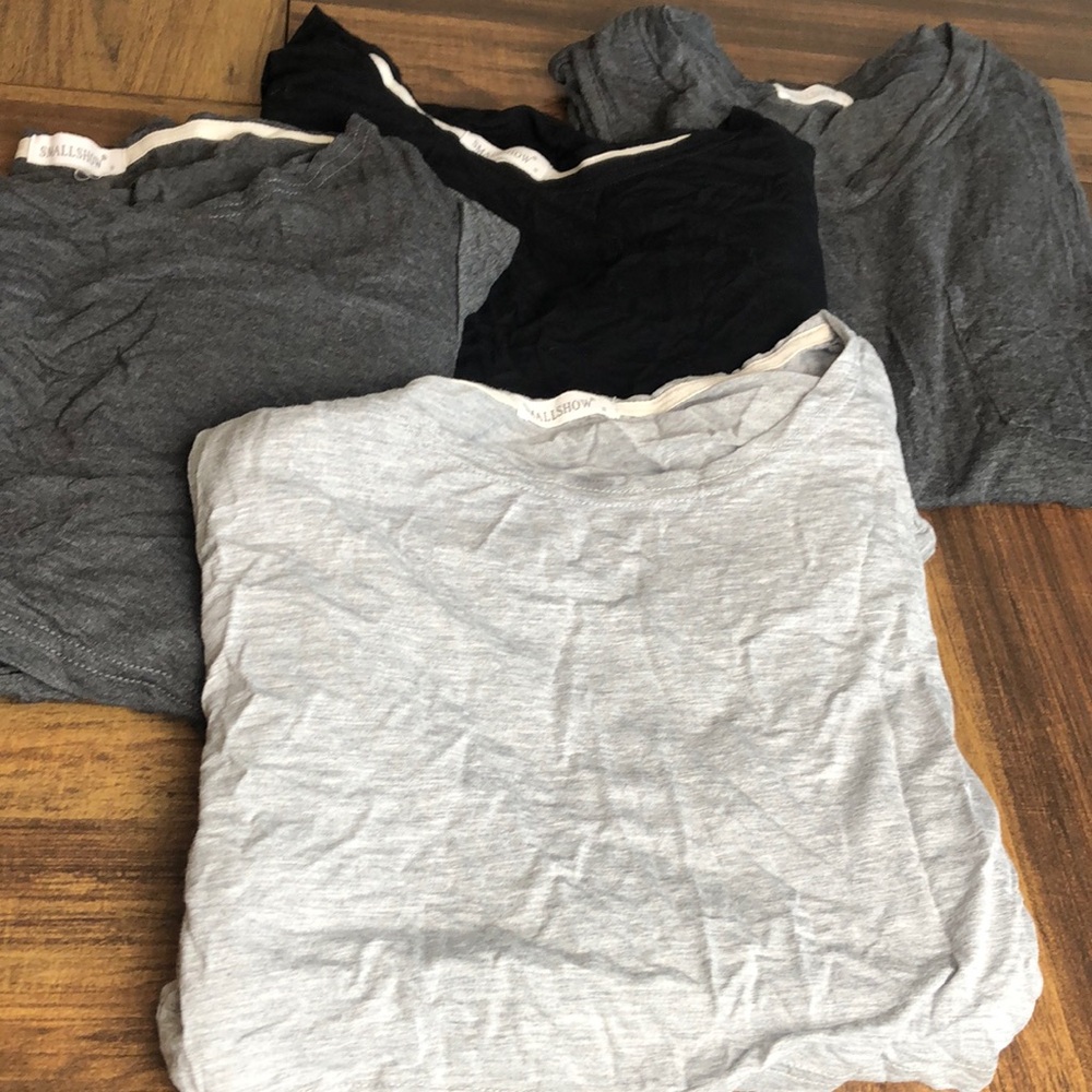 3 pack nursing T-Shirts - Gray, Black